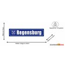 Blechschild Metall - Regensburg