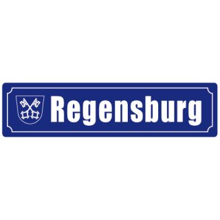 Blechschild Metall Klein - Regensburg