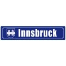 Metallschild groß Innsbruck 46x10cm