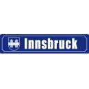 Blechschild Metall Klein - Innsbruck 26 x 6,5 cm
