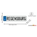 Blechschild Metall - Regensburg D