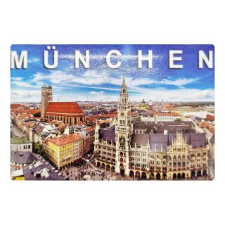 Fotomagnet Foto Magnet Kühlschrankmagnet - München Marienplatz