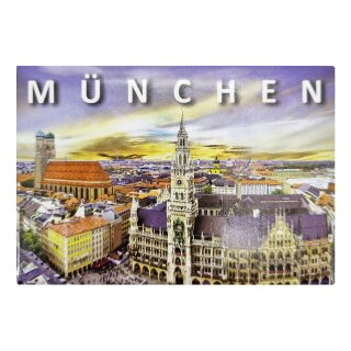 Fotomagnet Foto Magnet Kühlschrankmagnet - München Marienplatz