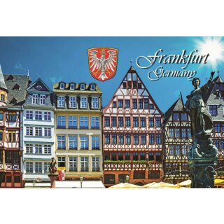 Fotomagnet Foto Magnet Kühlschrankmagnet - Frankfurt am Main Ostzeile