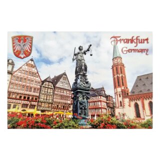 Fotomagnet Foto Magnet Kühlschrankmagnet - Frankfurt Römer Platz