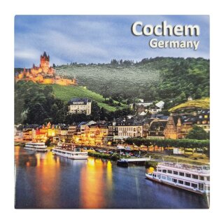 Fotomagnet Quadrat Foto Magnet Cochem Germany Groß 4 ECK