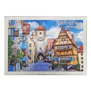 Folien Magnet 90 x 65mm Fotomagnet Rothenburg ob der Tauber