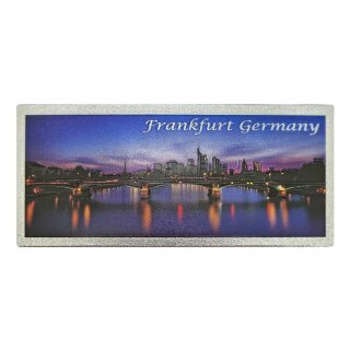 Fotomagnet Foto Magnet Glitzer Folie Lang Frankfurt Skyline