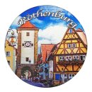 Folien Magnet Rund Fotomagnet Rothenburg ob der Tauber