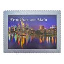 Fotomagnet Folien Dick Glitzer Briefmarke - Frankfurt am...