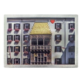 Großes Folien Fotomagnet Kühlschrankmagnet Foto Magnet Glitzer Folie - Innsbruck