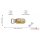 Frankfurt Metall Magnet Silber Farbe - Gold Effekt