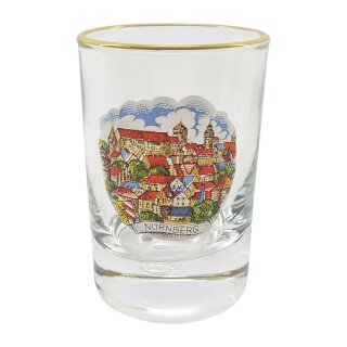 Schnapsglas Trinkglas Centa 6cl bt. Schnaps Glas Goldrand