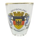 Schnaps Glas Brd Wappen Germany Deutschland