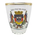 Schnaps Glas Brd Bundesländer Deutschland Germany