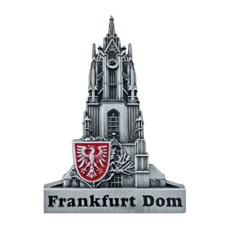 Frankfurt Dom Metal Magnet Silber