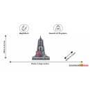 Frankfurt Dom Metal Magnet Silber