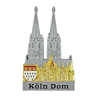 Köln Dom gold/silber Metall Magnet Silber Gold