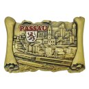 Metall Magnet Buch Passau Germany Gold