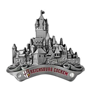 Metall Magnet Cochem Reichsburg Silber