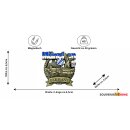 München Metallmagnet Friedensengel Bayern Wappen - Gold