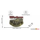 Metall Magnet Würzburg Gold Look