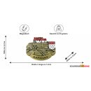 Metallmagnet Köln mit Wappen Gold