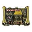 Kühlschrank Magnet Metall Gold Retro Look Buch Optik...