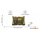 Kühlschrank Magnet Metall Gold Retro Look Buch Optik...
