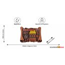Kühlschrank Magnet Metall Bronze Retro Look Buch...