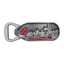 Flaschenöffner Magnet Regensburg silber WAPPEN