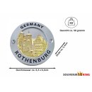 Magnet Münze Gold 63 x 63mm Rothenburg