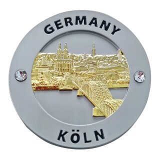 Magnet Münze Gold 63 x 63mm Köln