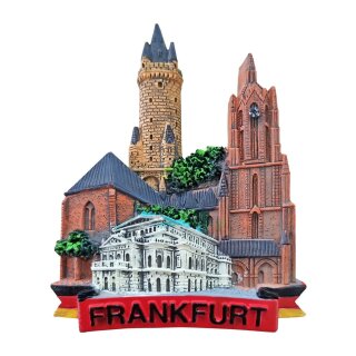 Frankfurt am Main DOM Polyresin Magnet 3D