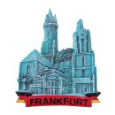 Frankfurt am Main DOM Polyresin Magnet 3D Vintage Look