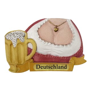 Kühlschrank Magnet Bierkrug Maß Bier Dirndl Busen Deutschland