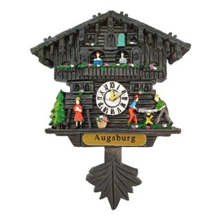 Kuckucksuhr Magnet Polyresin Kühlschrank Handmade Deutschland schwarz - Augsburg