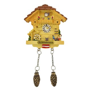 Kuckucksuhr Magnet Polyresin Kühlschrank Beige Haus Österreich Austria - Schönbrunn Wien