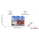 Frankfurt am Main Poly Magnet Thermometer
