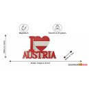 I Love Austria Magnet Kühlschrankmagnet Souvenir Mitbringsel Deko Österreich