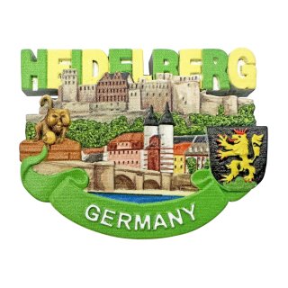 Magnet Heidelberg Schloss Alte Brücke und Stadtansicht