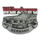 Metall Magnet Würzburg silber