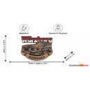 Metall Magnet Würzburg bronze