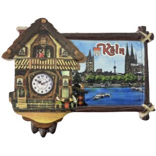 Kuckucksuhr Polyresin Magnet Kühlschrank - Made in Italy - Köln