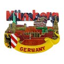 Nürnberg Magnet Altstadt mit Kaiserburg und Schriftzug