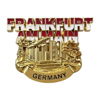 Kühlschrank Magnet Metall Gold Glänzend - Frankfurt am Main