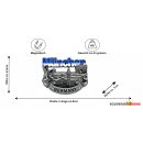 München Kühlschrankmagnet Metall 3D Skyline...