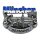 München Kühlschrankmagnet Metall 3D Skyline Bayern Souvenir - Silber