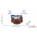 München Kühlschrankmagnet Metall 3D Skyline...
