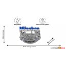 München Kühlschrankmagnet Metall 3D Skyline...